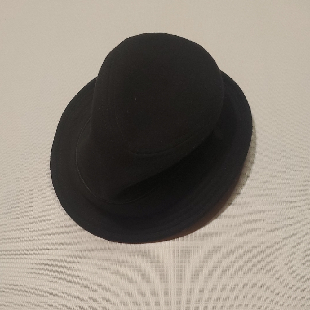 Ben Sherman Black Felt Fedora Hat